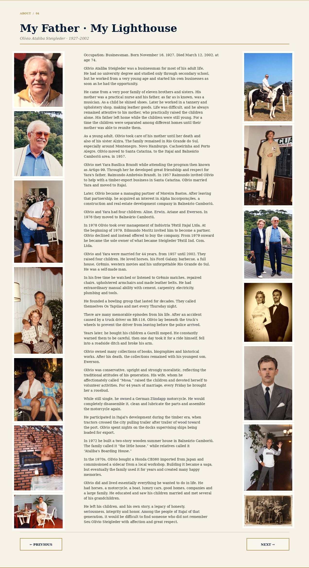 My Father: My Lighthouse