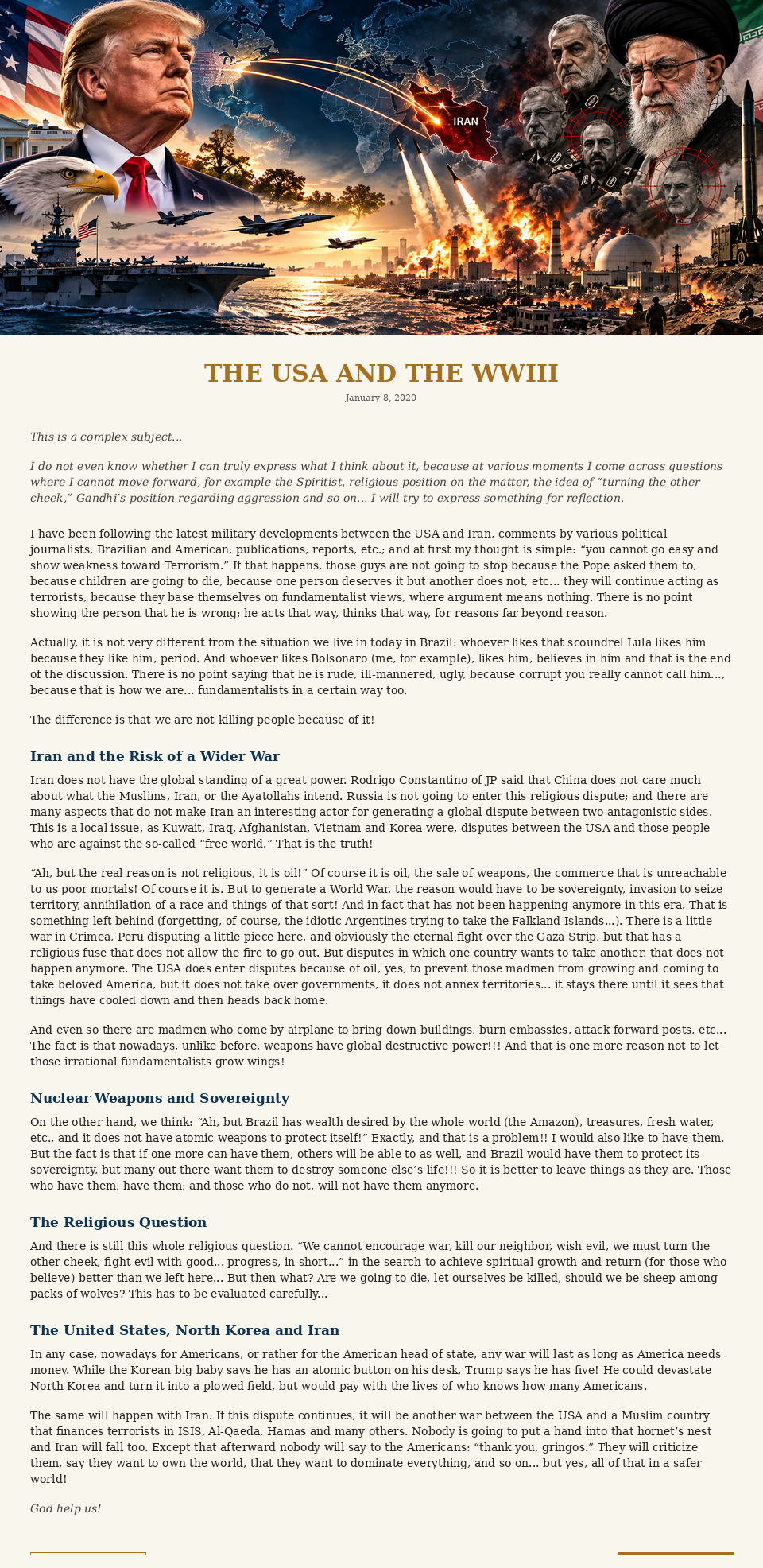 The United States and World War III